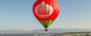 Heißluftballonfahrt im Voralpenland mit Blue Planet Ballooning