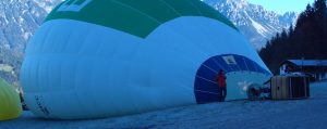Aufbau Ballon Alpen