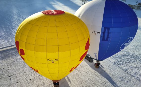 Ballonfahren im Winter